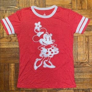 Vintage varsity style official Disneyland red tee